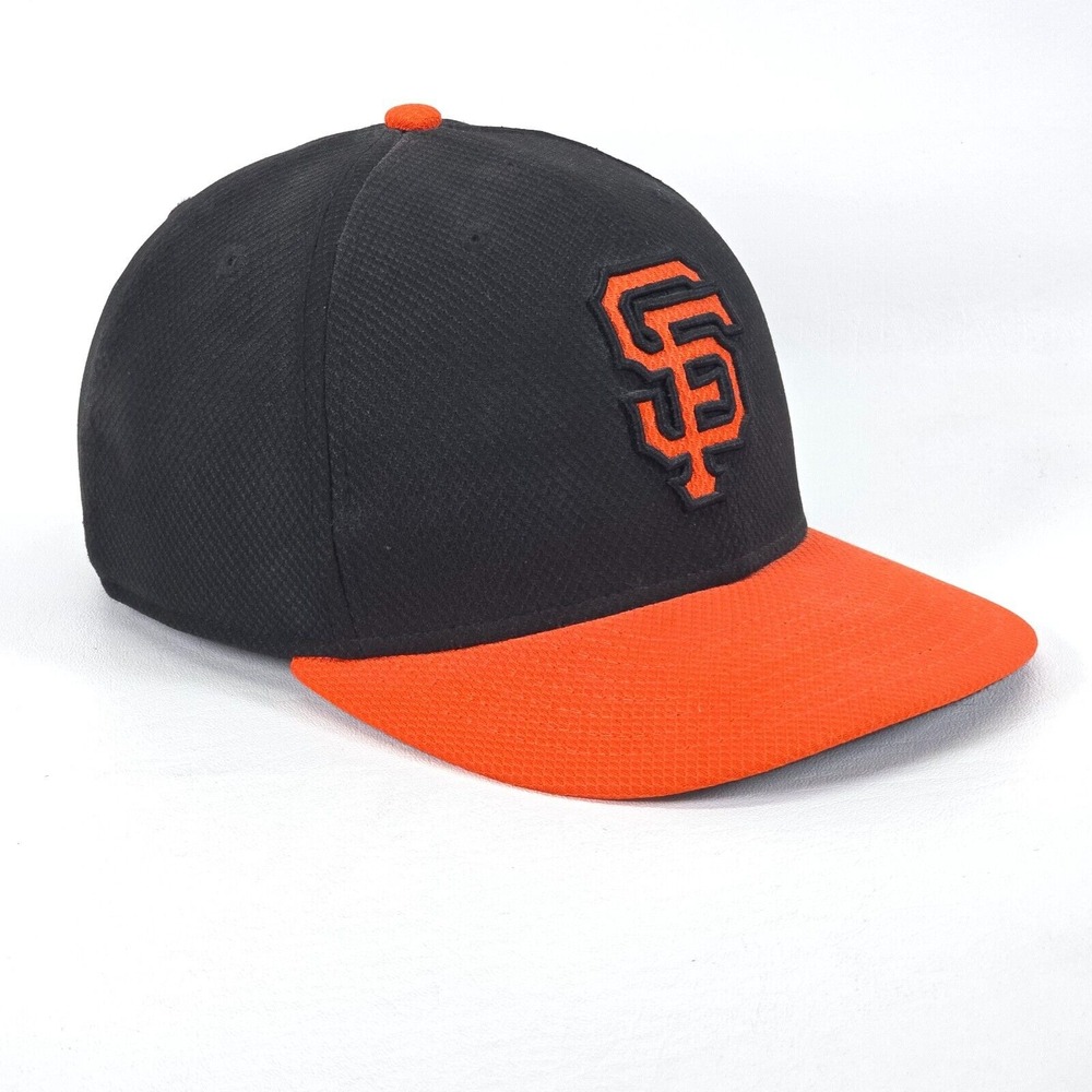 59Fifty San Francisco Giants Cap Fitted 7 1/8 New Era‎ Hat MLB Black and Orange